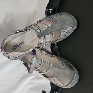 JBU Wms. Mary Jane Gray Memory Foam Flats sz 7M